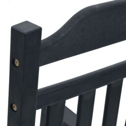 Berkfield Home Garden Rocking Chair Black 65x84x114 cm HDPE - Size: 65 x 84 x 114 cm - thumbnail 8