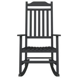 Berkfield Home Garden Rocking Chair Black 65x84x114 cm HDPE - Size: 65 x 84 x 114 cm - thumbnail 4