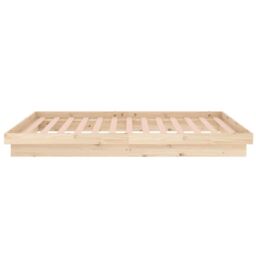 Berkfield Home 819892 Bed Frame without Mattress Solid Wood 90x200 cm in Brown - thumbnail 6