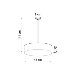 Sollux Lighting Minimalistic Pendant Lamp 111x45x45cm 3xLight in Black - Size: 111 x 45 x 45 cm - thumbnail 4