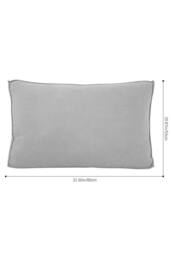 Living and Home Soft Corduroy Bedside Headboard Pillow Reading in Light Grey - Size: Large - thumbnail 8