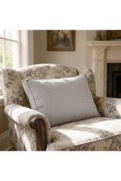 Living and Home Soft Corduroy Bedside Headboard Pillow Reading in Light Grey - Size: Large - thumbnail 2