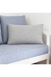 Living and Home Soft Corduroy Bedside Headboard Pillow Reading in Light Grey - Size: Large - thumbnail 4