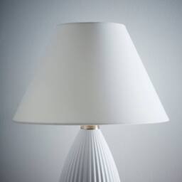 K LIVING 14“ Cream Textured Linen Fabric Coolie Lampshade Modern Table Lamp & Floor Lamp Cone Light Shade - Size: 14 inches