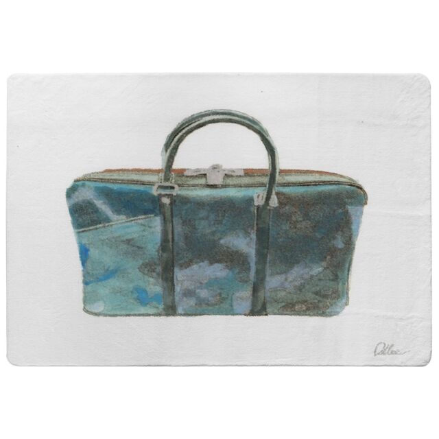 Benjamin Tate Design Green Handbag Rug in Natural - Size: Large - image 1