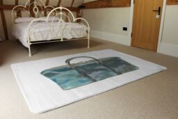 Benjamin Tate Design Green Handbag Rug in Natural - Size: Large - thumbnail 3