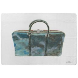 Benjamin Tate Design Green Handbag Rug in Natural - Size: Large - thumbnail 1