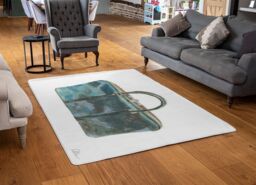 Benjamin Tate Design Green Handbag Rug in Natural - Size: Large - thumbnail 2