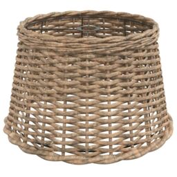 Berkfield Home Ceiling Lamp Shade Brown √ò45x28 cm Wicker - Size: 45x28 cm - thumbnail 2