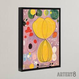 "Artery8 Hilma Af Klint Group Iv No 7 Adulthood Framed Canvas Wall Art Print - Size: W12"" x H16""" - thumbnail 2