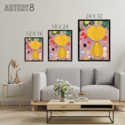 "Artery8 Hilma Af Klint Group Iv No 7 Adulthood Framed Canvas Wall Art Print - Size: W12"" x H16""" - thumbnail 4