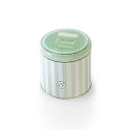 Heart and Home Tin Soy Wax Candle -Friend (Botanical Breeze) in Light Green
