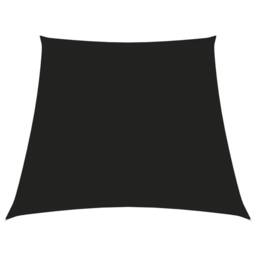 Berkfield Home Sunshade Sail Oxford Fabric Trapezium 2/4x3 m Black - thumbnail 1
