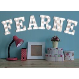 mysmartbuy Battery Powered 3D Letter R LED Light - Freestanding or Wall Mounted Alphabet Lighting Home or Party Decoration - H22 x W14 x D3cm in White - thumbnail 5