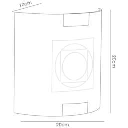 Netlighting Caprice Wall Lamp E14 Pattern Design in Silver - thumbnail 3