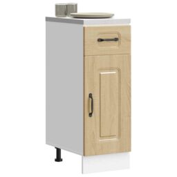 Berkfield Home Kitchen Base Cabinet Kalmar Sonoma Oak Engineered Wood in Brown - thumbnail 1