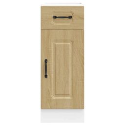 Berkfield Home Kitchen Base Cabinet Kalmar Sonoma Oak Engineered Wood in Brown - thumbnail 4
