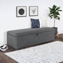 Cheshire Premium Ventura Blanket Box in Grey - thumbnail 2