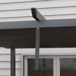 Matteo 3x3m Aluminium Pergola with Retractable Roof - Dark Grey - thumbnail 8