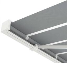 Primrose Awnings Deluxe Full White Cassette Electric Awning Remote 3m With Lights in Light Grey - thumbnail 5
