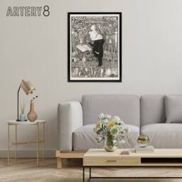 "Artery8 Conductor Violins Smoking Chimneys Framed Canvas Wall Art Print Toorop in Black - Size: W12"" x H16""" - thumbnail 3