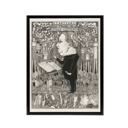 "Artery8 Conductor Violins Smoking Chimneys Framed Canvas Wall Art Print Toorop in Black - Size: W12"" x H16""" - thumbnail 1