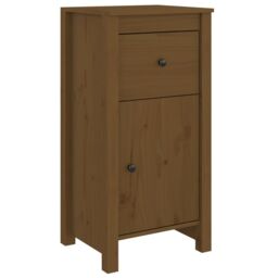 Berkfield Home Sideboard Honey Brown 40x35x80 cm Solid Wood Pine - Size: 40 x 35 x 80 cm - thumbnail 2