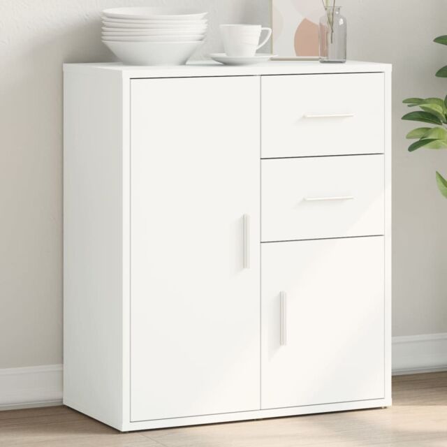 Berkfield Home Sideboard White 60x31x70 cm Engineered Wood - Size: 60 x 31 x 70 cm - image 1