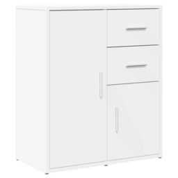 Berkfield Home Sideboard White 60x31x70 cm Engineered Wood - Size: 60 x 31 x 70 cm - thumbnail 2