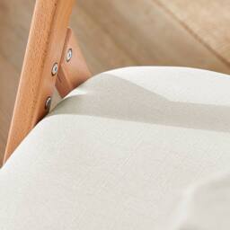 SoBuy Ergonomic Backrest Folding Wooden Chair - No Assembly in Off-White - thumbnail 9
