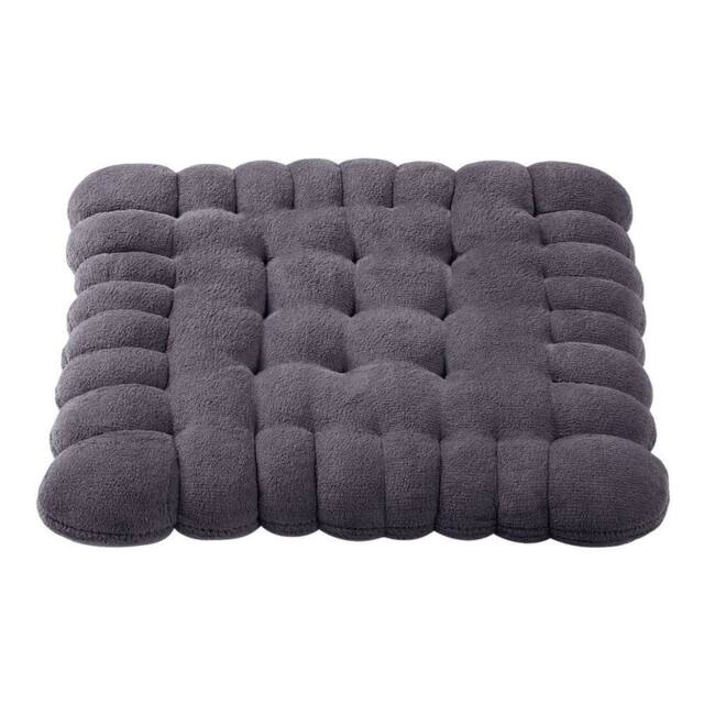 Kelvenix Milk Velvet Cookies-Grey 7cm Thick Cotton Seat Cushion Mat in Grey - Size: 100 cm x 190 cm - image 1