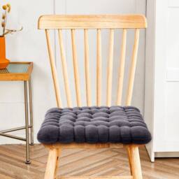 Kelvenix Milk Velvet Cookies-Grey 7cm Thick Cotton Seat Cushion Mat in Grey - Size: 100 cm x 190 cm - thumbnail 5