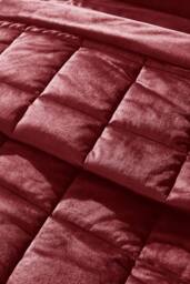 Catherine Lansfield 'Kingsley Matt Velvet' Quilted Bedspread in Burgundy - thumbnail 2