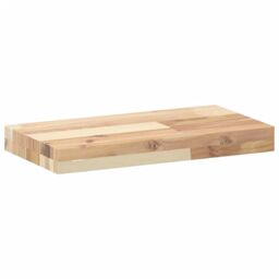 Berkfield Home Floating Shelves 2 pcs 40x20x4 cm Untreated Solid Wood Acacia in Brown - Size: 40 x 20 x 4 cm - thumbnail 3