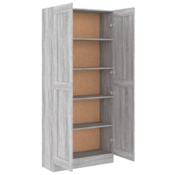 Berkfield Home Book Cabinet Grey Sonoma 82.5x30.5x185.5 cm Engineered Wood - thumbnail 6