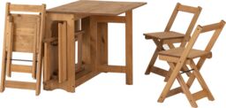 Seconique Santos Butterfly Dining Set (x4 Chairs) Natural Wax - thumbnail 5