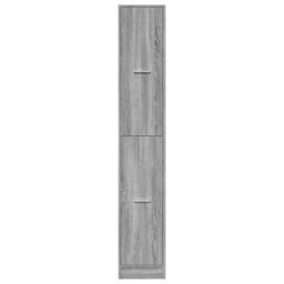 Berkfield Home Elegant Apothecary Cabinet¬†Grey Sonoma 30x41x174.5 cm Engineered Wood in Grey - thumbnail 5