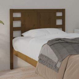 Berkfield Home Headboard Honey Brown 81x4x100 cm Solid Wood Pine - Size: 81 x 4 x 100 cm - thumbnail 4