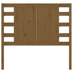 Berkfield Home Headboard Honey Brown 81x4x100 cm Solid Wood Pine - Size: 81 x 4 x 100 cm - thumbnail 3