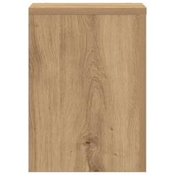 Berkfield Home Plant Stands 2 pcs Artisan Oak 25x25x35 cm Engineered Wood in Brown - Size: 25 x 25 x 35 cm - thumbnail 6