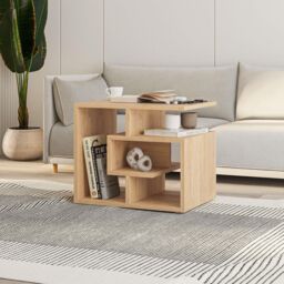 Decortie Labirent' Modern Coffee Table 4-Tier Maze Design 45cm in Natural - Size: 1 Pack - thumbnail 5