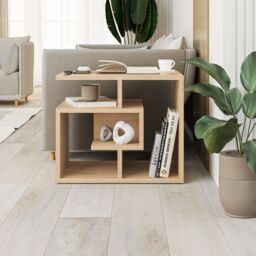 Decortie Labirent' Modern Coffee Table 4-Tier Maze Design 45cm in Natural - Size: 1 Pack - thumbnail 2