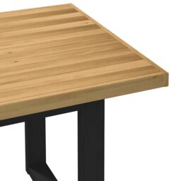 Berkfield Home Dining Table NOAIN U-Shaped Legs 180x90x75 cm Solid Wood Pine in Brown - Size: 180 x 90 x 75 cm - thumbnail 8