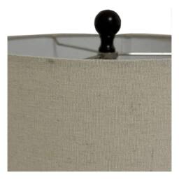 Hill Interiors Sepia Shadows Squat Linen Table Lamp in Brown - thumbnail 3