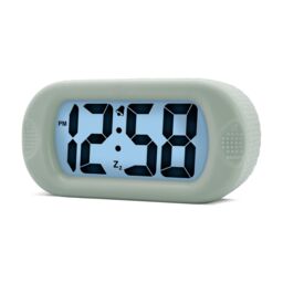 Acctim Silicone Digital Alarm Clock Smartlite® Crescendo Alarm Easy Read Jumbo Display Silicone Case in Pale Green - thumbnail 2