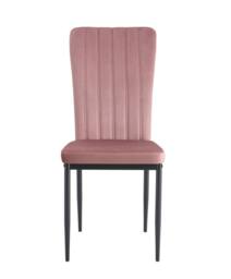 MCC Direct Set of 2 Velvet Dining Chairs Padded Upholstered Accent Chair Elle in Pink - thumbnail 3