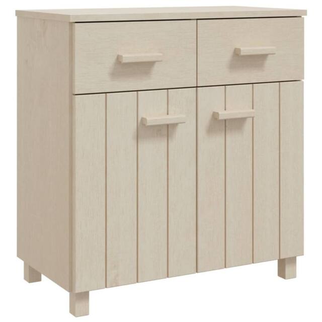 Berkfield Home Sideboard HAMAR Honey Brown 79x40x80 cm Solid Wood Pine in Light Beige - Size: 79 x 40 x 80 cm - image 1