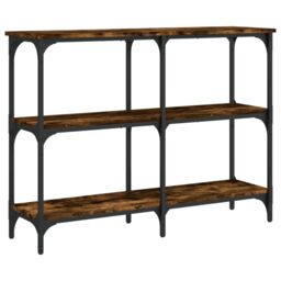 Berkfield Home Console Table Smoked Oak 100x29x75 cm Engineered Wood in Brown - Size: 100 x 29 x 75 cm - thumbnail 6