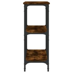 Berkfield Home Console Table Smoked Oak 100x29x75 cm Engineered Wood in Brown - Size: 100 x 29 x 75 cm - thumbnail 5