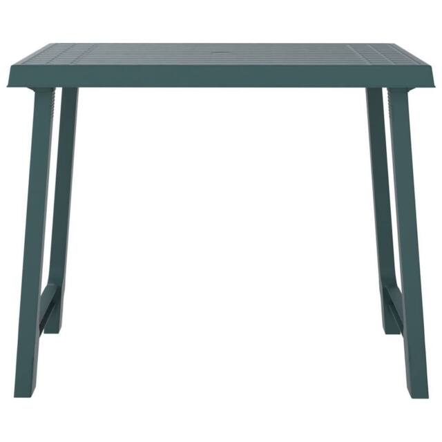 Berkfield Home Beautiful Camping Table Green 79x56x64 cm PP Wooden Look - Size: 79 x 56 x 64 cm - image 1